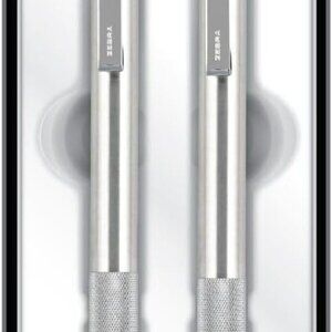 Fine Point Pen & Pencil Set Stainless Steel 2pc